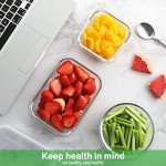 24-Piece Eco-Friendly Glass Food Storage Set