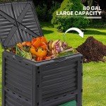MoNiBloom 80 Gallon BPA-Free Compost Bin