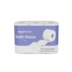 Eco Friendly 2-Ply Toilet Paper - 6 Rolls