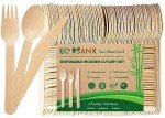 120-Piece Eco-Friendly Wooden Cutlery Set