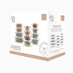 JoyJolt Eco-Friendly 24pc Glass Storage Set