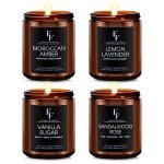 Eco-Friendly Scented Candle Set – 4 Pack