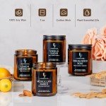 Eco-Friendly Scented Candle Set – 4 Pack