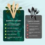 300 Count Compostable Wooden Utensil Set