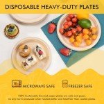 RACETOP 10-Inch Compostable Paper Plates - 150 Pack