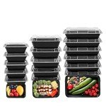 Eco-Friendly Meal Prep Containers - 30 Pack Set