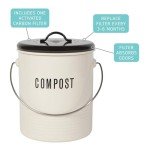 Vintage Ivory Compost Bin by Now Designs
