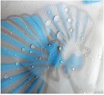 meioro Shower Curtain Eco-Friendly Waterproof Bathroom Curtains Ocean Theme Semi Translucent Shower Curtain Liners with Rustproof Grommets and Curtain Hooks (Starfish and Seashells, 47'' x 70'')