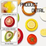 AEKTBY Silicone Fruit and Vegetable Anti-Oxidation Storage Box | Onion Storage | Avocado Saver | Set of 4 Reusable Storage Containers for Fridge