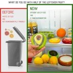 AEKTBY Silicone Fruit and Vegetable Anti-Oxidation Storage Box | Onion Storage | Avocado Saver | Set of 4 Reusable Storage Containers for Fridge