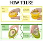 AEKTBY Silicone Fruit and Vegetable Anti-Oxidation Storage Box | Onion Storage | Avocado Saver | Set of 4 Reusable Storage Containers for Fridge