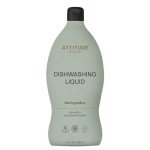 ATTITUDE Dishwashing Liquid, EWG Verified, Vegan Dish Soap, Plant Based, Naturally Derived Products, Fresh Garden, 24 Fl Oz