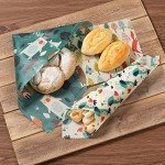 Akeeko Reusable Beeswax Food Wraps - Assorted 9 Packs, Eco-Friendly Reusable Wrap, Biodegradable, Zero Waste, Organic Cloth, Sustainable, Plastic-Free Food Storage, 1Large, 3Medium, 5Small Sizes