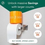 ECO SOUL Bamboo Toilet Paper 24 Mega Rolls 3 Ply, 300 Sheets per Roll | Eco-Friendly Septic Safe Organic Bath Tissues Sustainable Toilet Paper Compostable - FSC Certified