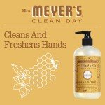 MRS. MEYER'S CLEAN DAY Liquid Hand Soap, Cruelty Free and Biodegradable Hand Wash Formula Made with Essential Oils, Honeycomb Scent, 12.5 Ounce Bottle