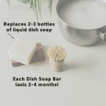 Zero Waste MVMT Dish Washing Bundle Kit | Eco-Friendly Solid Dish Soap, Cedar Soap Tray, Bamboo Pot Brush | Organic, Vegan, Non-Toxic Dish Soap | 3pc. Set
