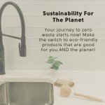 Zero Waste MVMT Dish Washing Bundle Kit | Eco-Friendly Solid Dish Soap, Cedar Soap Tray, Bamboo Pot Brush | Organic, Vegan, Non-Toxic Dish Soap | 3pc. Set