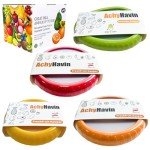 ACHYHAVIN Reusable Avocado Saver and Onions Storage - Set of 4 Fruit and Vegetable Anti-Oxidation Storage Box for Fridge - Ideal for Garlic,Lemons,Potatoes.