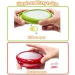ACHYHAVIN Reusable Avocado Saver and Onions Storage - Set of 4 Fruit and Vegetable Anti-Oxidation Storage Box for Fridge - Ideal for Garlic,Lemons,Potatoes.