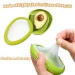 ACHYHAVIN Reusable Avocado Saver and Onions Storage - Set of 4 Fruit and Vegetable Anti-Oxidation Storage Box for Fridge - Ideal for Garlic,Lemons,Potatoes.
