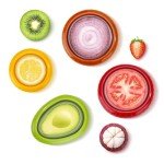 Avocado Saver - 4PCS Reusable Silicone Food Savers Avocado Keeper for Refrigerator Avocado Holder Saver Keeper Onion Holder Potato and Onion Storage Great for Avocado Onions Lemons Potatoes etc