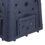 Redmon Outdoor Compost Bin with Lift Off Lid, 4-Door Access & Vent Holes, 65 Gallon