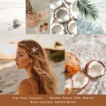 Glowence Coconut Scented Candle - 100% Natural Soy Wax - Large 3 Wick Jar Candle - Up to 40 Hours Burning Time - Aromatherapy Candles for Home - Housewarming Gift for Men and Women