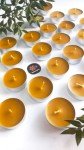 Petekoğlu 100% Beeswax Tealight Candles – Eco-Friendly, Unscented, Long Burn Time, Natural, Chemical-Free, Cotton Wick, 1.48" Diameter, 0.47" Height, 12g (Pack of 12)