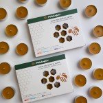 Petekoğlu 100% Beeswax Tealight Candles – Eco-Friendly, Unscented, Long Burn Time, Natural, Chemical-Free, Cotton Wick, 1.48" Diameter, 0.47" Height, 12g (Pack of 12)