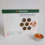 Petekoğlu 100% Beeswax Tealight Candles – Eco-Friendly, Unscented, Long Burn Time, Natural, Chemical-Free, Cotton Wick, 1.48" Diameter, 0.47" Height, 12g (Pack of 12)