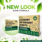 Renuv Laundry Detergent Sheets up to 100 Loads - Eco Friendly, Sustainable, Biodegradable & Liquidless Strips, 50 Sheets