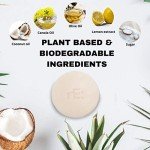 RE: Eco-Friendly Dish Washing Soap Bar with Loofah Holder - Palm Oil Free, Zero Waste, Plastic Free, Free of Artificial Dyes and Fragrance (1, Unscented)