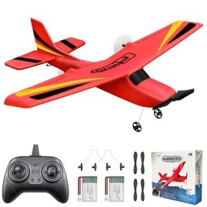 HAWK'S 2 CH Ready-to-Fly RC Airplane - Red