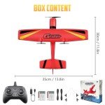 HAWK'S 2 CH Ready-to-Fly RC Airplane - Red