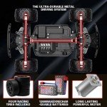 KGF 1:18 Scale All Terrain RC Cars, 40km/h High Speed Remote Control Car, 2.4Ghz RC Car Toys Gifts for Kids and Adults, 4WD Electric Vehicle with 2 Rechargeable Batteries, Off Road Monster Truck