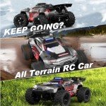 KGF 1:18 Scale All Terrain RC Cars, 40km/h High Speed Remote Control Car, 2.4Ghz RC Car Toys Gifts for Kids and Adults, 4WD Electric Vehicle with 2 Rechargeable Batteries, Off Road Monster Truck
