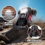 KGF 1:18 Scale All Terrain RC Cars, 40km/h High Speed Remote Control Car, 2.4Ghz RC Car Toys Gifts for Kids and Adults, 4WD Electric Vehicle with 2 Rechargeable Batteries, Off Road Monster Truck