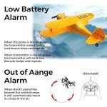 CKYSCHN WLtoys A300 4-Ch RC Plane, Beechcraft D-17 RC Airplanes with Lights, 6G/3D Brushless RC Planes with 2 Batteries, 2.4G Remote Control RC Airplanes Gifts for Adults