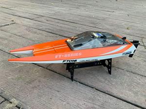 SOWOFA FT016 Remote Control Boat RC Submarine Ship Racing Speedboat 30km+ for Adults Lake Pool Auto Water Cool, As Big as Feilun ft012 rc Boat (18.9")