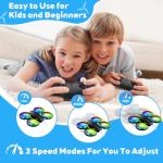 RC Drone for Kids and Beginner, Small RC Quadcopter with Lights and 3D Flip, Altitude Hold, Headless Mode, Propeller Full Protect, Easy to Fly Toys Drone for Kids Boys and Girls Gift (Black)