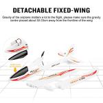 GoolRC WLtoys F959S RC Airplane, Sky-King 2.4G 3CH 6-Axis Gyro Remote Control Aircraft, Fixed-Wing Plane Glider for Adults or Kids, RTF Ready to Fly (Red)