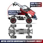 MJX H12P 1/12 Ford Bronco R Brushless RC Crawlers for Adults, Waterproof 4X4 Off-Road RC Rock Trucks with Portal Axles, Hard Case Licensed Remote Control Truck, RTR All Terrain RC Cars with 2 Battery