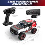 MJX H12P 1/12 Ford Bronco R Brushless RC Crawlers for Adults, Waterproof 4X4 Off-Road RC Rock Trucks with Portal Axles, Hard Case Licensed Remote Control Truck, RTR All Terrain RC Cars with 2 Battery