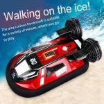 Ssccgym Remote Control Boat Hovercraft for Boys Beginners RC Amphibious Watercraft 15km/h Dual Motors Walking on Ice Pools Lakes 4WD Full Functions RC Sail 34CM