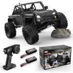 HYPER GO H12Y 1/12 Brushless 4X4 RC Rock Crawlers for Adults, Metal Case Waterproof 4WD Off-Road RC Rock Trucks with Portal Axles, All Terrain RC Cars with 2 Battery