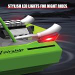 SVERTIBO RC Boat W/ 2.4GHz Remote Control, 2 Rechargeable Batteries & LED Lights for Pool Lakes Water, High Speed RC Sport Jet Boat RTR for Adults Gifts Toys (Red)