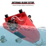 SVERTIBO RC Boat W/ 2.4GHz Remote Control, 2 Rechargeable Batteries & LED Lights for Pool Lakes Water, High Speed RC Sport Jet Boat RTR for Adults Gifts Toys (Red)