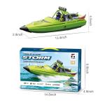 SVERTIBO RC Boat W/ 2.4GHz Remote Control, 2 Rechargeable Batteries & LED Lights for Pool Lakes Water, High Speed RC Sport Jet Boat RTR for Adults Gifts Toys (Red)