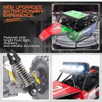 BEZGAR TB141 RC Cars-1:14 Scale Remote Control Car, 2WD High Speed 20 Km/h Electric Toy Off Road RC Car Vehicle Truck Crawler with LED Headlight and Two Rechargeable Batteries for Kids and Adults