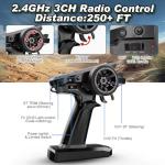 Jetwood 1/16 Fast Remote Control Car for Adults, Electric 4WD RTR RC Cars, High Speed RC Truck Gifts for Boys, Max 38 kph Offroad RC, JC16W with 2 Batteries